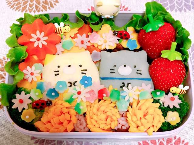 すみっコぐらし キャラ弁 ねこ